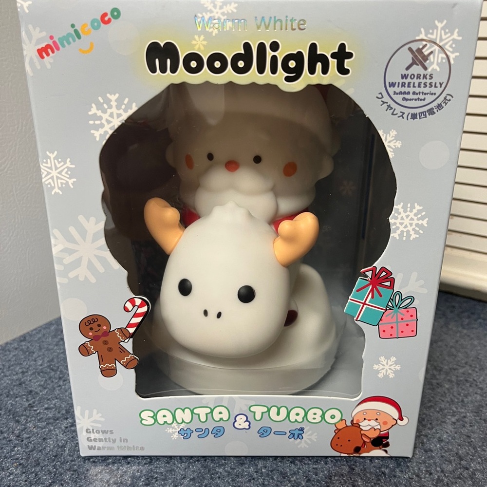Mimicoco Santa & Turbo Moodlight - Glows Gently Warm White NIB